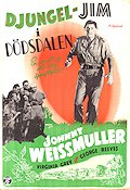 Djungel-Jim i dödsdalen 1948 poster Johnny Weissmuller Virginia Grey George Reeves William Berke Äventyr matinée Från serier