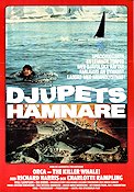Djupets hämnare 1977 poster Richard Harris Charlotte Rampling Michael Anderson Affischkonstnär: John Berkey Fiskar och hajar