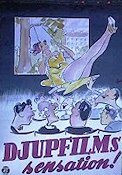 Djupfilmssensation 1958 poster 3-D Affischkonstnär: Walter Bjorne