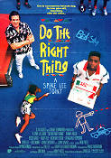 Do the Right Thing 1989 poster Danny Aiello Spike Lee Mat och dryck