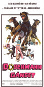 Doberman-gänget 1972 poster Julie Parrish Byron Mabe Hal Reed Byron Chudnow Hundar