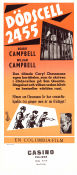 Dödscell 2455 1955 poster William Campbell R Wright Campbell Marian Carr Fred F Sears Poliser