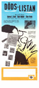 Dödslistan 1963 poster Kirk Douglas Robert Mitchum Tony Curtis John Huston