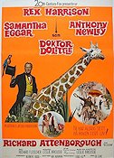 Doktor Dolittle 1967 poster Rex Harrison Anthony Newley Samantha Eggar Musikaler