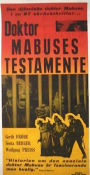 Doktor Mabuses testamente 1933 poster Rudolf Klein-Rogge Otto Wernicke Thomy Bourdelle Fritz Lang