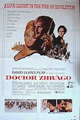 Doktor Zjivago 1965 poster Omar Sharif Julie Christie Rod Steiger Alec Guinness Geraldine Chaplin David Lean Text: Boris Pasternak