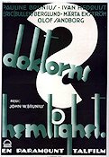 Doktorns hemlighet 1930 poster Erik Bullen Berglund