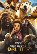 Dolittle 2020 poster Robert Downey Jr Antonio Banderas Michael Sheen Stephen Gaghan