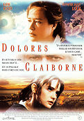 Dolores Claiborne 1995 poster Jennifer Jason Leigh Kathy Bates Christopher Plummer Taylor Hackford Text: Stephen King