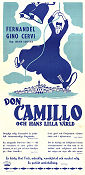 Don Camillo och hans lilla värld 1952 poster Fernandel Gino Cervi Vera Talchi Julien Duvivier Religion Politik