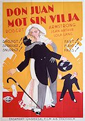 Don Juan mot sin vilja 1931 poster Robert Armstrong Jean Arthur Vin Moore