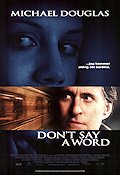 Don´t Say a Word 2001 poster Michael Douglas Sean Bean Brittany Murphy Gary Fleder