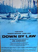 Down By Law 1986 poster Tom Waits Jim Jarmusch Skepp och båtar