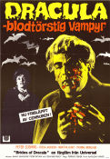 Dracula blodtörstig vampyr 1968 poster Peter Cushing Terence Fisher