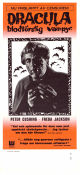 Dracula blodtörstig vampyr 1968 poster Peter Cushing Freda Jackson Martita Hunt Yvonne Monlaur Terence Fisher Filmbolag: Hammer Films Hitta mer: Dracula