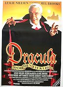 Dracula död men lycklig 1994 poster Leslie Nielsen Peter MacNicol Mel Brooks