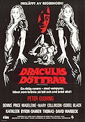 Draculas döttrar 1971 poster Peter Cushing Dennis Price Kathleen Byron John Hough Filmbolag: Hammer Films