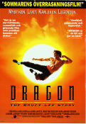Dragon the Bruce Lee Story 1993 poster Jason Scott Lee Lauren Holly Rob Cohen Kampsport