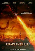 Drakarnas rike 2002 poster Matthew McConaughey Christian Bale Dinosaurier och drakar