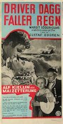 Driver dagg faller regn 1946 poster Mai Zetterling Alf Kjellin Sten Lindgren Gustaf Edgren