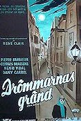 Drömmarnas gränd 1957 poster Pierre Brasseur René Clair
