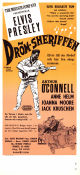 Drömsheriffen 1962 poster Elvis Presley Arthur O´Connell Anne Helm Gordon Douglas Musikaler Rock och pop