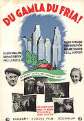 Du gamla du fria 1938 poster Sigurd Wallén Karin Ekelund Dagmar Ebbesen Gunnar Olsson