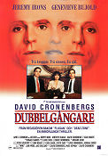 Dubbelgångare 1988 poster Jeremy Irons David Cronenberg