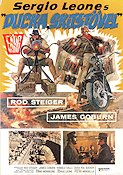 Ducka skitstövel 1971 poster Rod Steiger James Coburn Romolo Valli Sergio Leone Motorcyklar