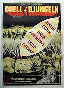 Duell i djungeln 1954 poster Dana Andrews