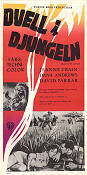 Duell i djungeln 1954 poster Jeanne Crain Dana Andrews David Farrar George Marshall