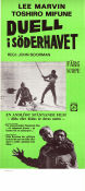 Duell i Söderhavet 1968 poster Lee Marvin Toshiro Mifune John Boorman Strand