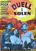 Duell i solen 1948 poster Gregory Peck Jennifer Jones King Vidor Berg
