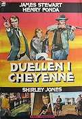 Duellen i Cheyenne 1970 poster James Stewart Henry Fonda Shirley Jones