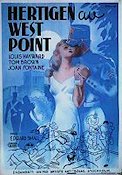 The Duke of West Point 1939 poster Louis Hayward Joan Fontaine Eric Rohman art Vintersport