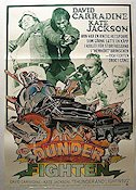 Dunderfighten 1977 poster David Carradine Kate Jackson Sterling Holloway Corey Allen Bilar och racing