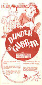 Dundergubbar 1944 poster Laurel and Hardy Helan och Halvan