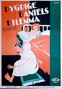 Dygdige Daniels dilemma 1930 poster Eric Rohman art