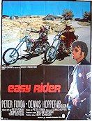 Easy Rider 1969 poster Peter Fonda Jack Nicholson Dennis Hopper Motorcyklar Kultfilmer