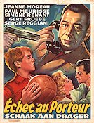 Echec au porteur 1958 poster Jeanne Moreau Paul Meurisse