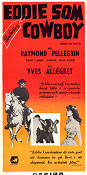 Eddie som cowboy 1960 poster Eddie Constantine Raymond Pellegrin Pierre Clémenti Yves Allégret