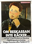 Posten reklam 1982 affisch Edvard Persson Telefoner