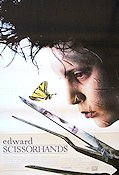 Edward Scissorhands 1990 poster Johnny Depp Winona Ryder Tim Robbins Tim Burton