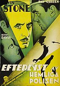 Efterlyst av hemliga polisen 1933 poster Lewis Stone Bette Davis Roy Del Ruth