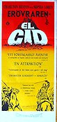 El Cid 1961 poster Charlton Heston Sophia Loren