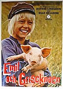 Emil och griseknoen 1972 poster Allan Edwall Björn Gustafson Jan Ohlsson Olle Hellbom Text: Astrid Lindgren Hitta mer: Lönneberga