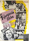 En 7-sjungande flicka 1940 poster Deanna Durbin