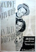 En äkta Parisare 1934 poster Maurice Chevalier Ann Dvorak