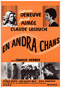 En andra chans 1976 poster Catherine Deneuve Anouk Aimée Charles Denner Claude Lelouch