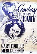 En cowboy och en lady 1938 poster Gary Cooper Merle Oberon